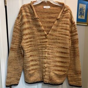 Vintage Gispa Knit Wool Cardigan, Made in Italy